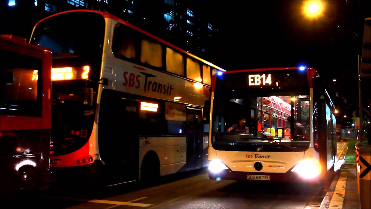 Monday night at SBS Transit's Bedok North Depot