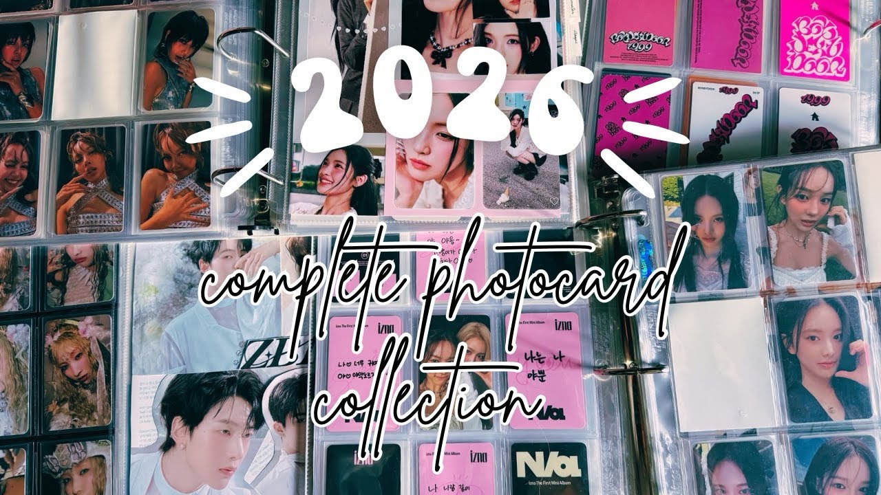 𖧷My entire kpop photocard collection𖧷 (start of 2026) 7 binders
