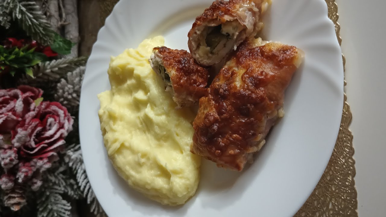 Plnené kuracie rolky s nivou