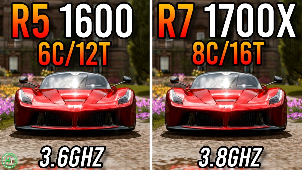 Ryzen 5 1600 vs Ryzen 7 1700X | RTX 3070