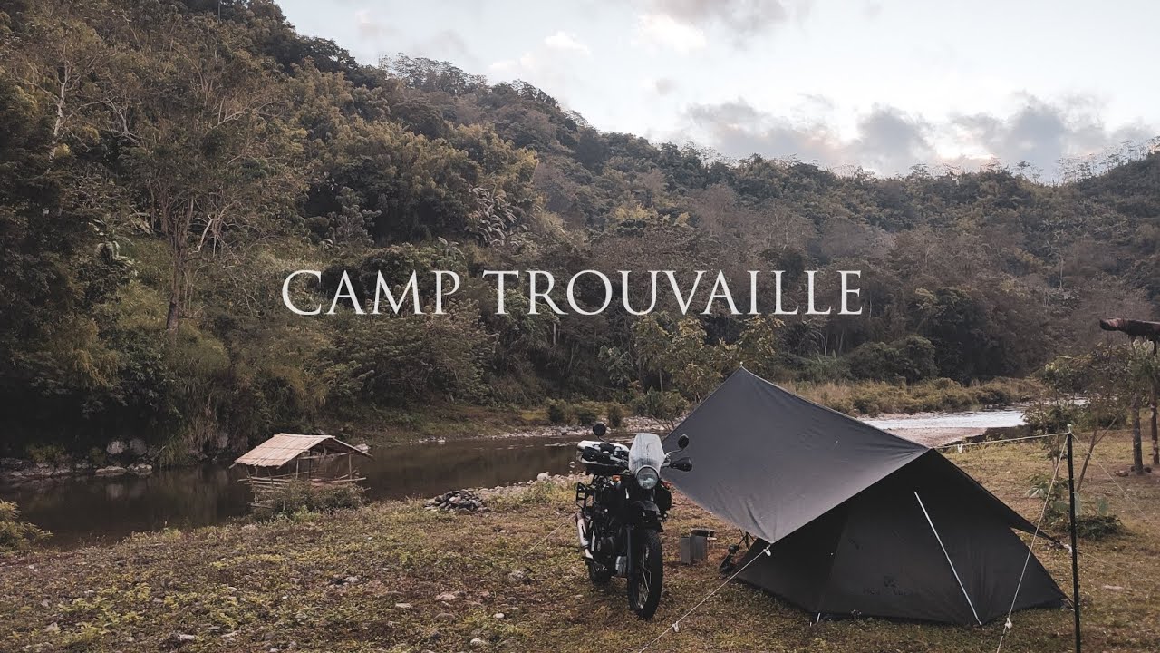Eight River Crossing in Tanay Rizal | Camp Trouvaille | Solo Motorcycle Camping | Relaxing ASMR