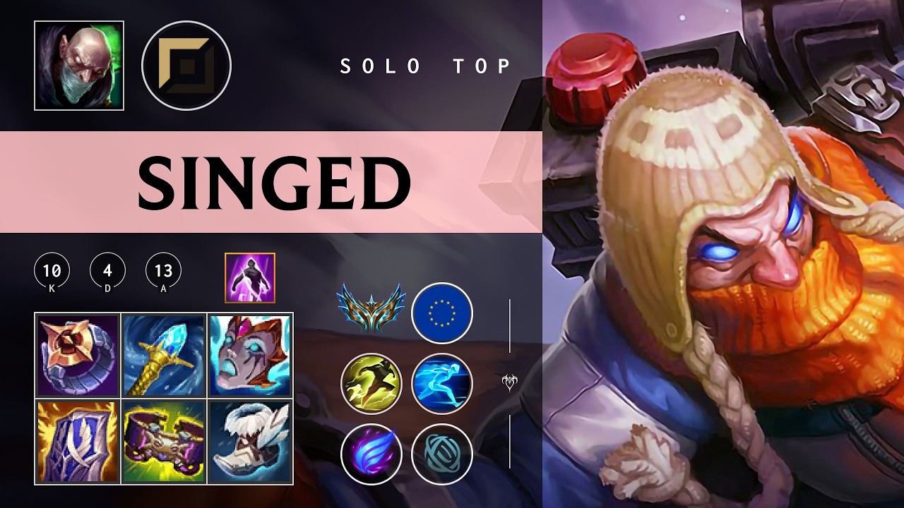 Singed Top vs Tryndamere - EUW Challenger Patch 26.05
