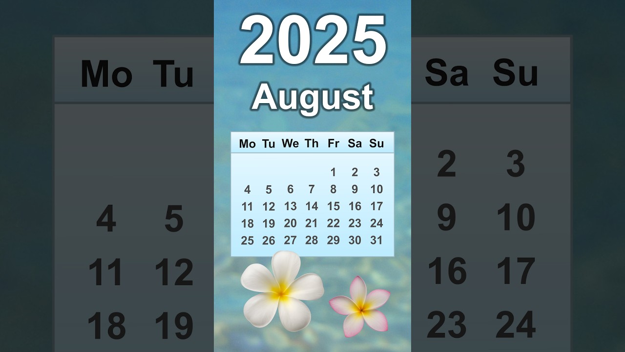 August 2025 Calendar