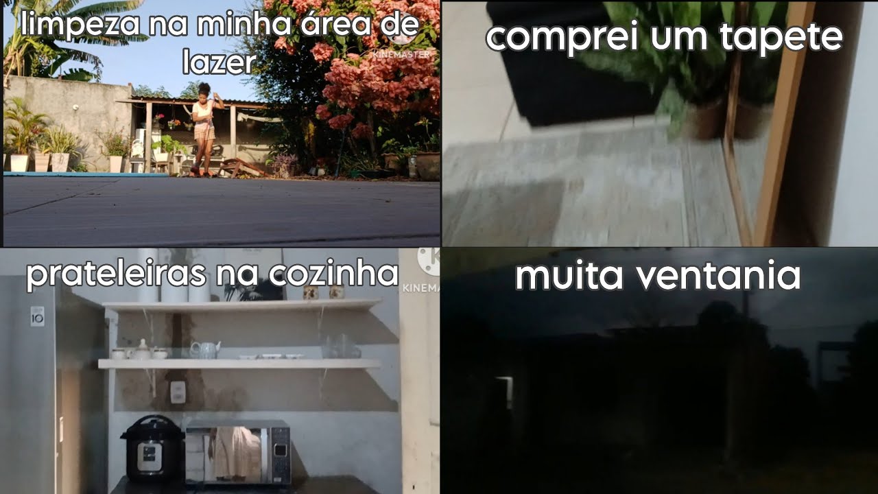 decorei a sala temos prateleiras na cozinha muito vento🌪