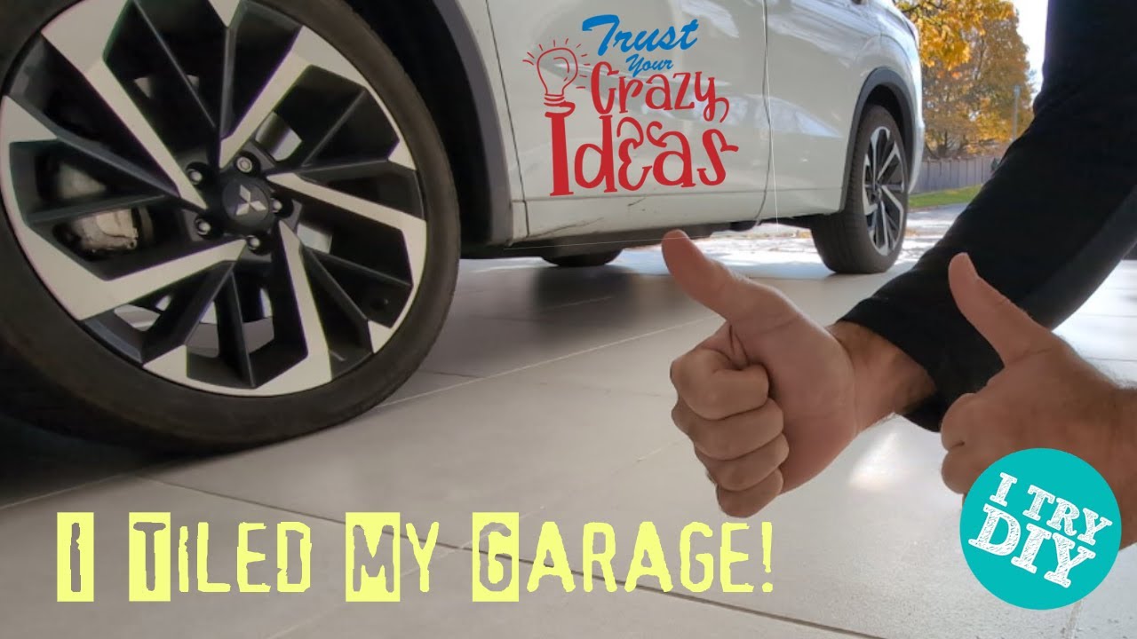 I Porcelain Tiled my 300 sq ft Garage!