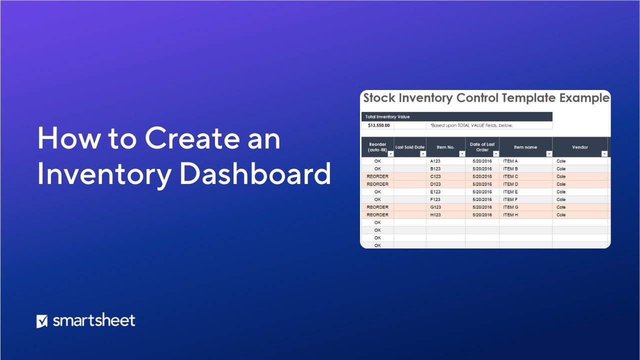 How to Create an Inventory Dashboard