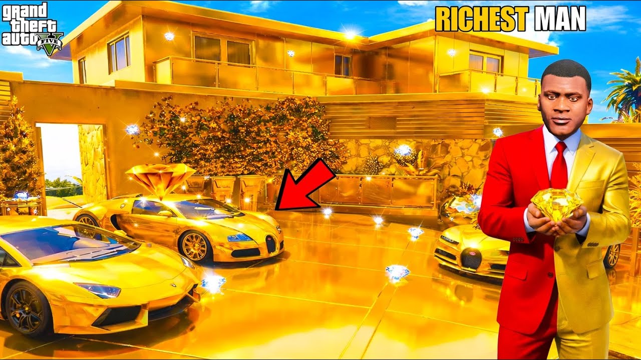 Franklin Do Hard Work To Become RICHEST MAN in The Los Santos in GTA 5 Telugu