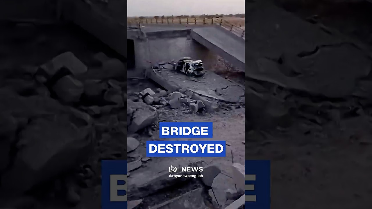 Footage shows destroyed Kahurestan Bridge after US airstrikes