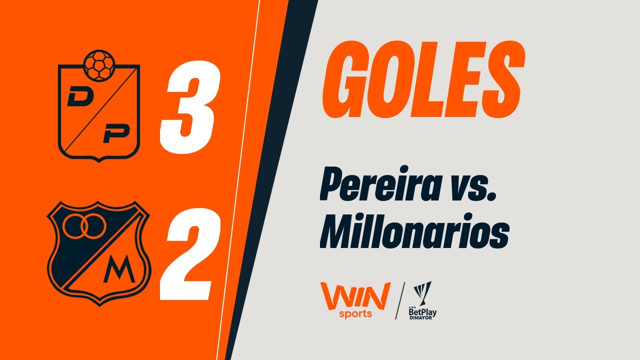 Pereira vs. Millonarios (goles) | Liga Betplay Dimayor 2025-2 | Fecha 15