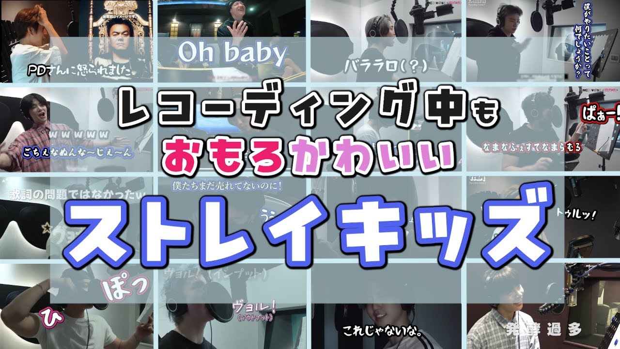 レコーディングキッズ集めたら安定のおもかわ騒がしい推し達で愛おしすぎた【Stray Kids】