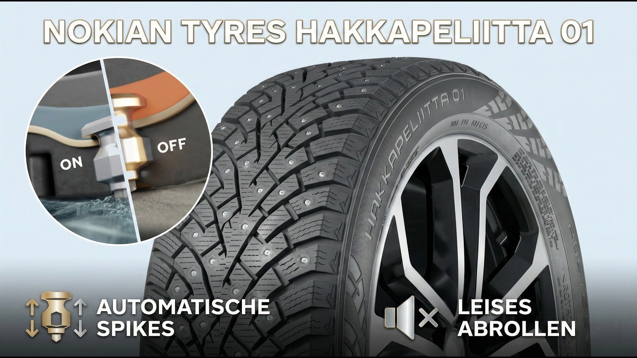 Nokian Tyres Hakkapeliitta 01: Spike-Winterreifen neu gedacht
