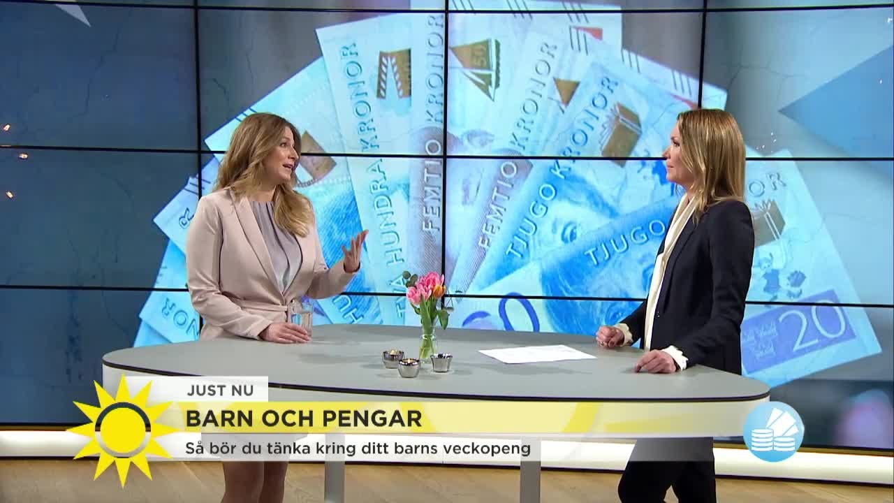 Så bör du tänka kring barnets veckopeng - 5 bra tips - Nyhetsmorgon (TV4)