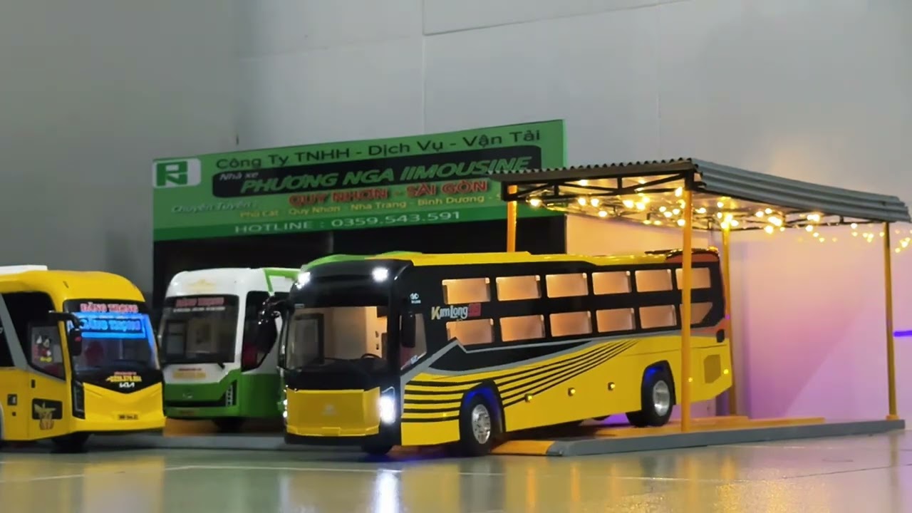 M&ocirc; h&igrave;nh xe kh&aacute;ch KimLong 24ph&ograve;ng RC 1:24