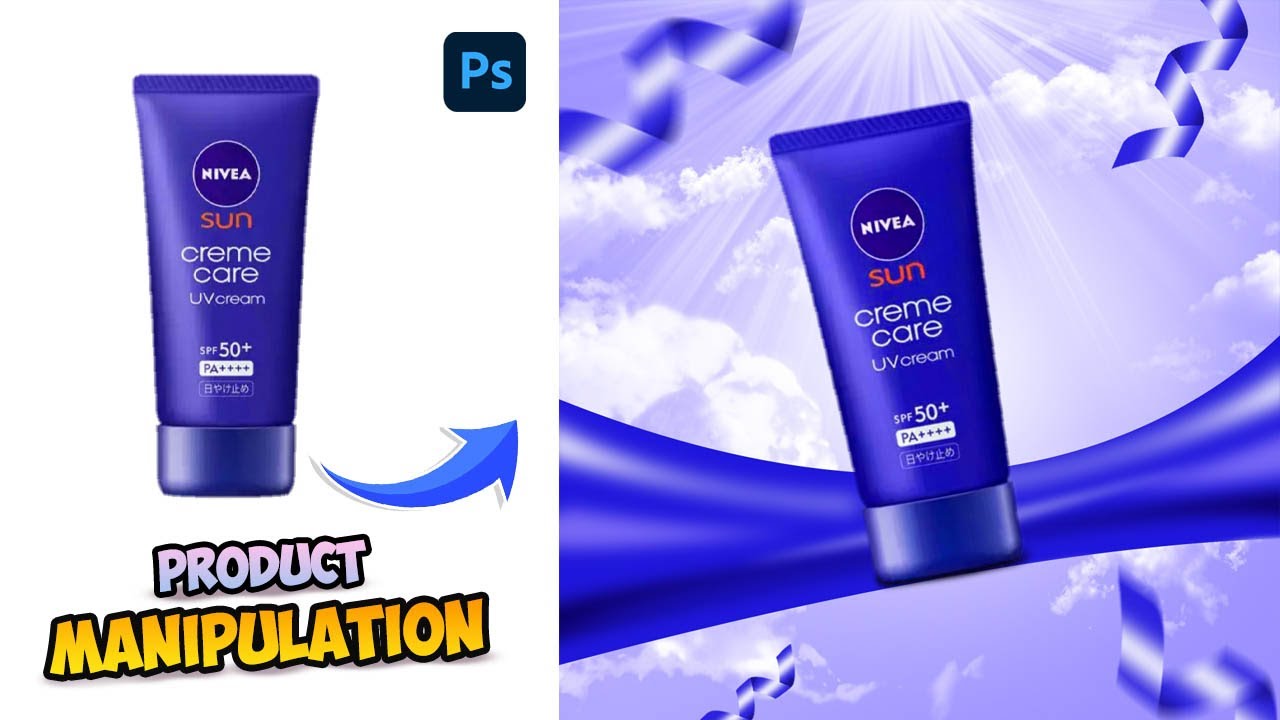 Sun Cream Creative Product Manipulation in Photoshop #photoshopmanipulation #photoshoptutorial