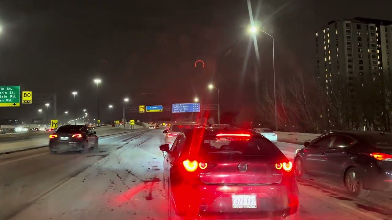 ASMR DRIVE - HEADPHONES RECOMMEND 🎥🎧 - Highway 401