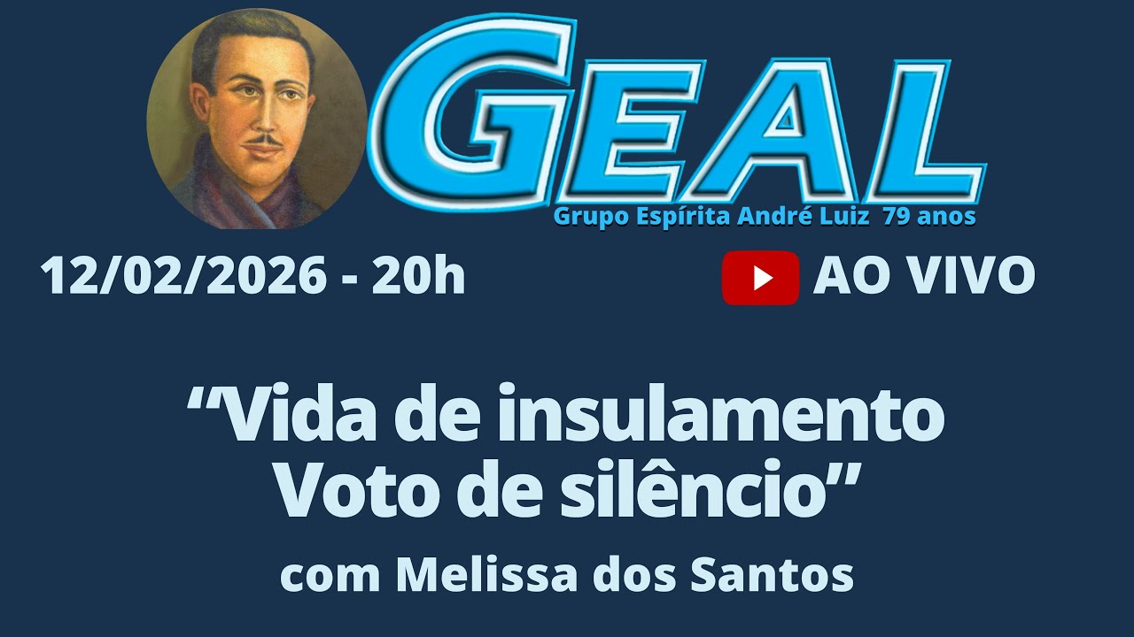 Palestrante: Melissa dos Santos - 12/02/26 - 20h