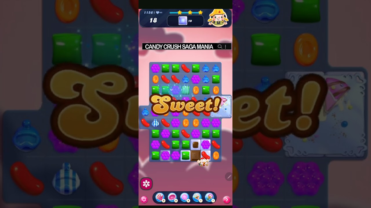 Candy Crush Saga Level 1156 NO BOOSTERS ✅🔄 Passed on First Try™ 29 HEN