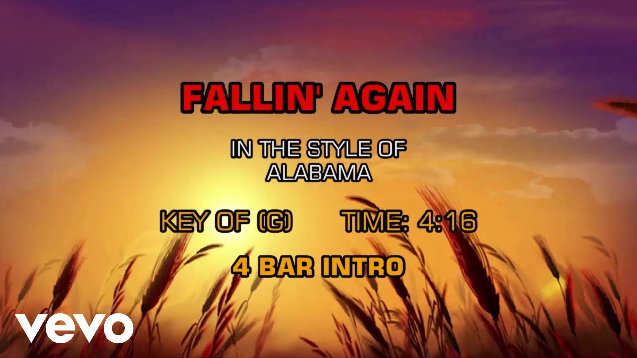 Alabama - Fallin' Again (Karaoke)