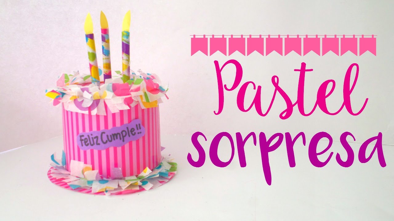 Haz una cajita de regalo en forma de pastel - Blooudland by Sara :)