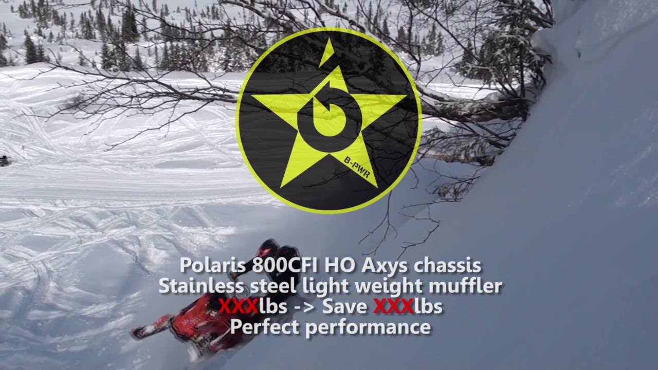 B-PWR exhaust / Polaris 800CFI ho Axys