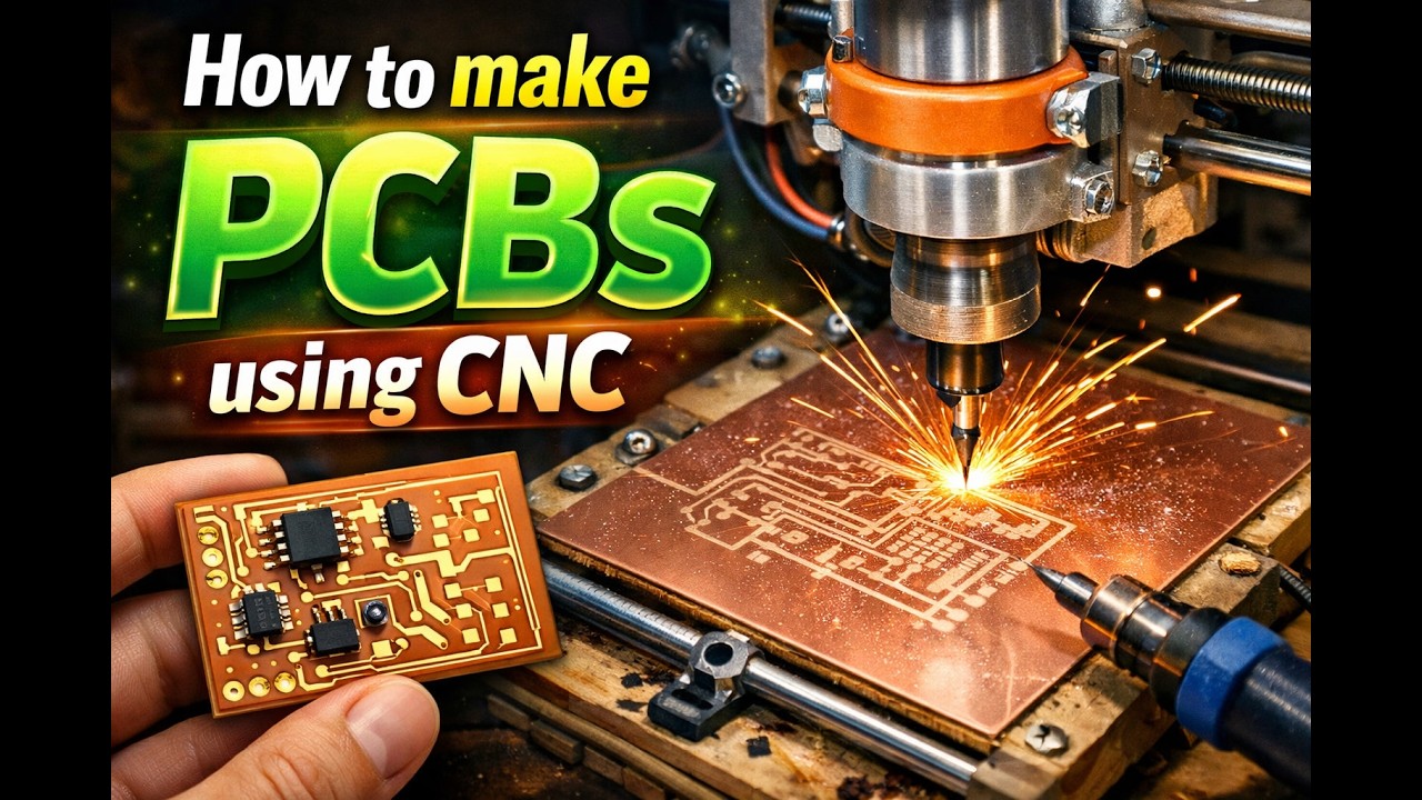 How to make Quality PCBs at home using CNC!! #diy #electronics #pcb