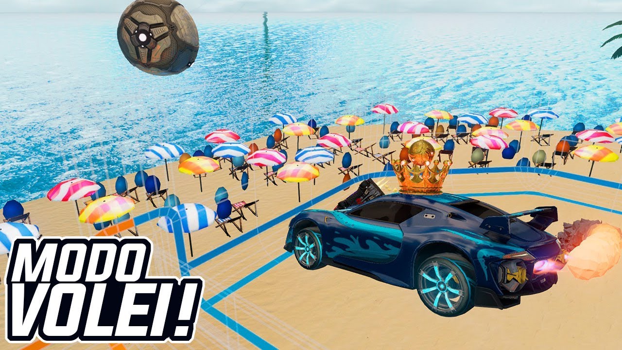 QUE PARTIDA SENSACIONAL! JOGANDO MODO VÔLEI - Rocket League