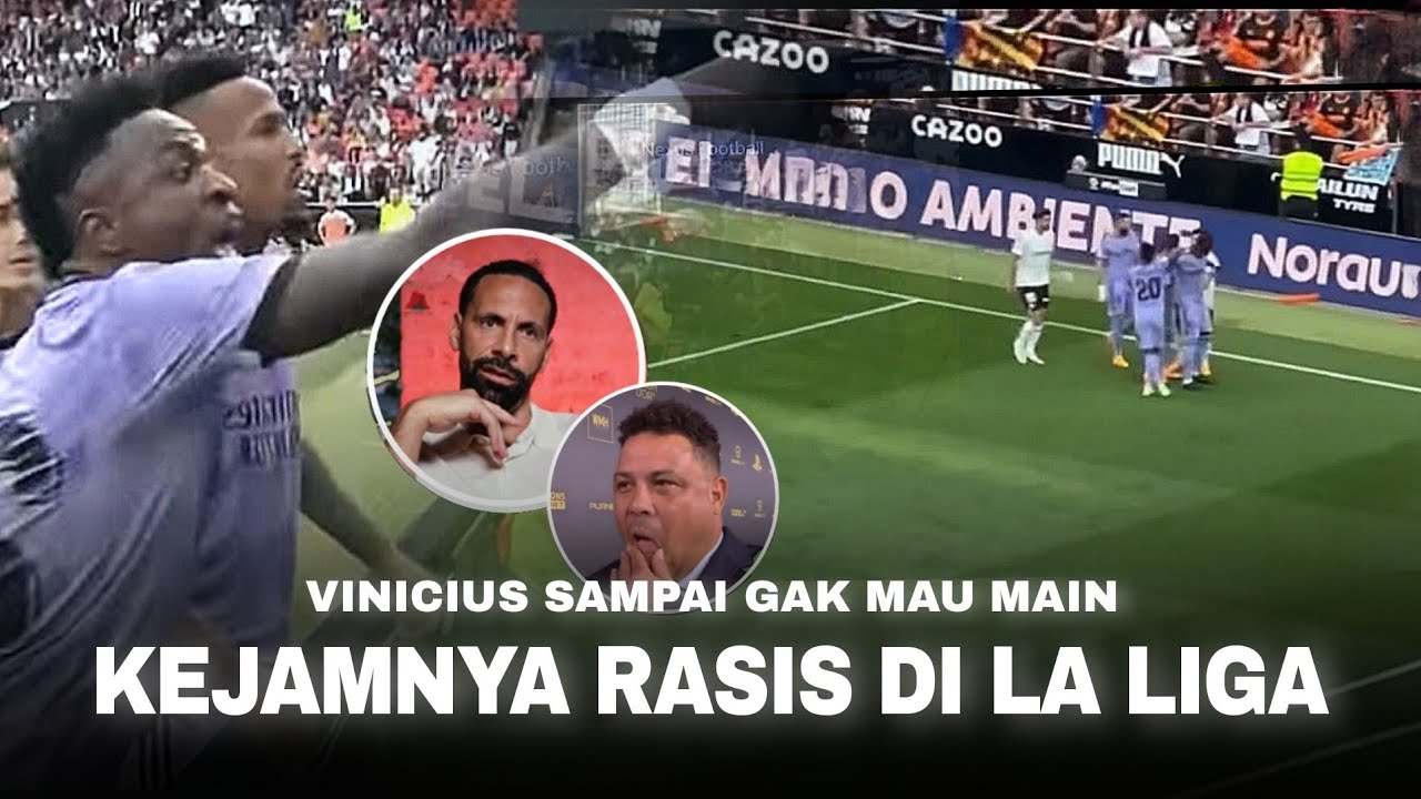 Kena Ras**s, Menangis dan Dikartu Merah !! Reaksi Dunia Saat Vinicius Jadi Korban Ras**s vs Valencia