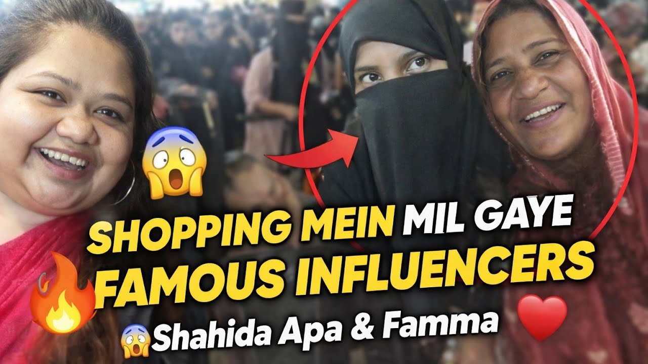 Unexpected Meet With Shahida Apa & Famma 😲” #shoping #influencer #meet #market #mariyam #daliyvlog 
