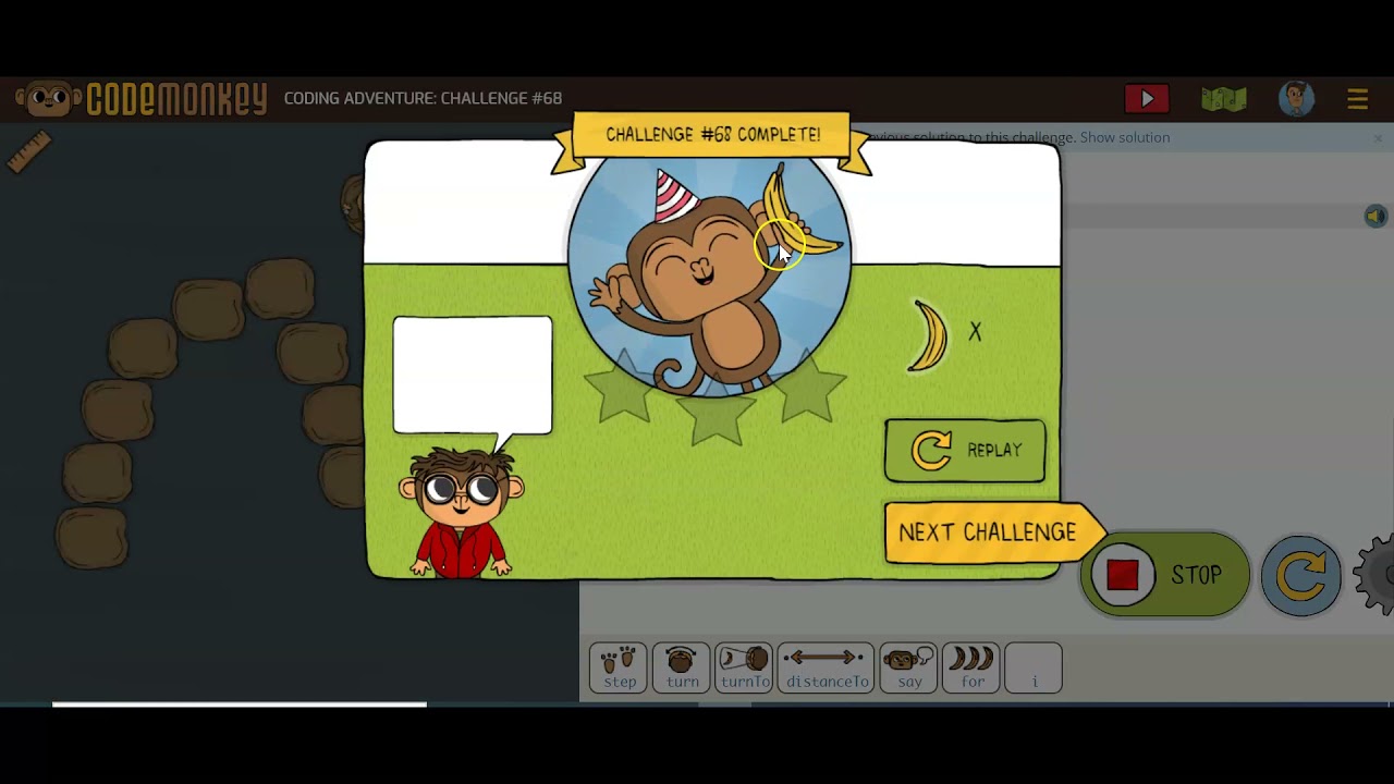 Code Monkey Adventure Challenges 67-69