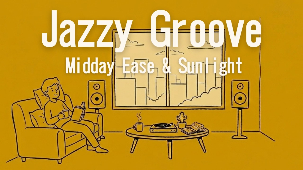 Jazzy Groove for Work, Focus & Cafe ☕ Morning Light & Warm Coffee | 1 Hour 31 Min