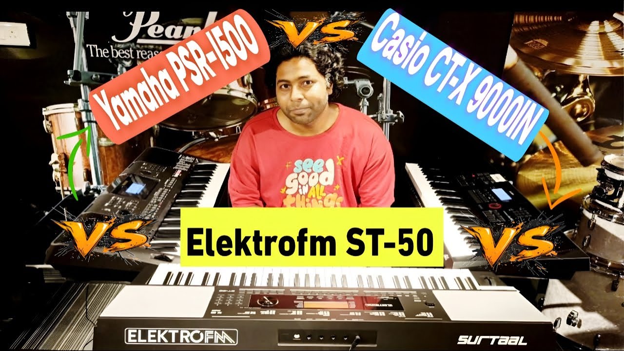 ELEKTRO FM ST-50 vs YAMAHA PSR-I500 vs CASIO CT-X9000IN – Best Keyboard Under ₹25K? #budgetkeyboard