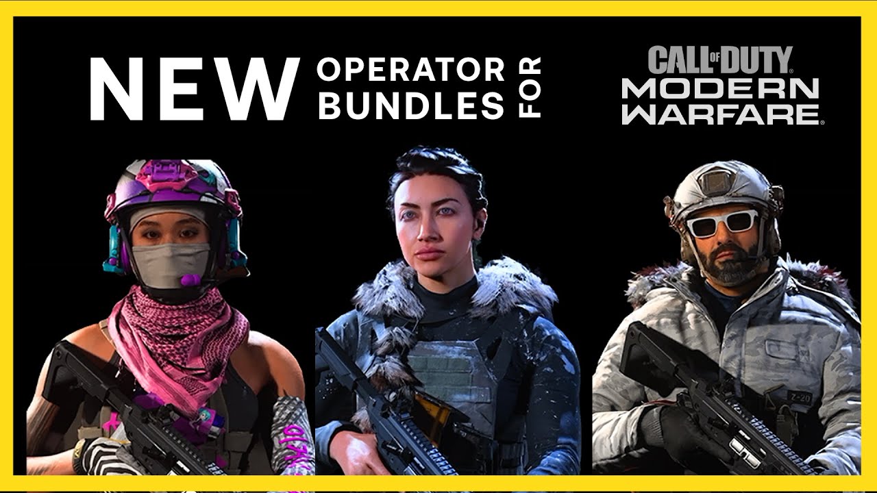 ALL  **NEW** OPERATOR BUNDLES for MODERN WARFARE [ SOAP,  SPARK & TRACER PACKS]