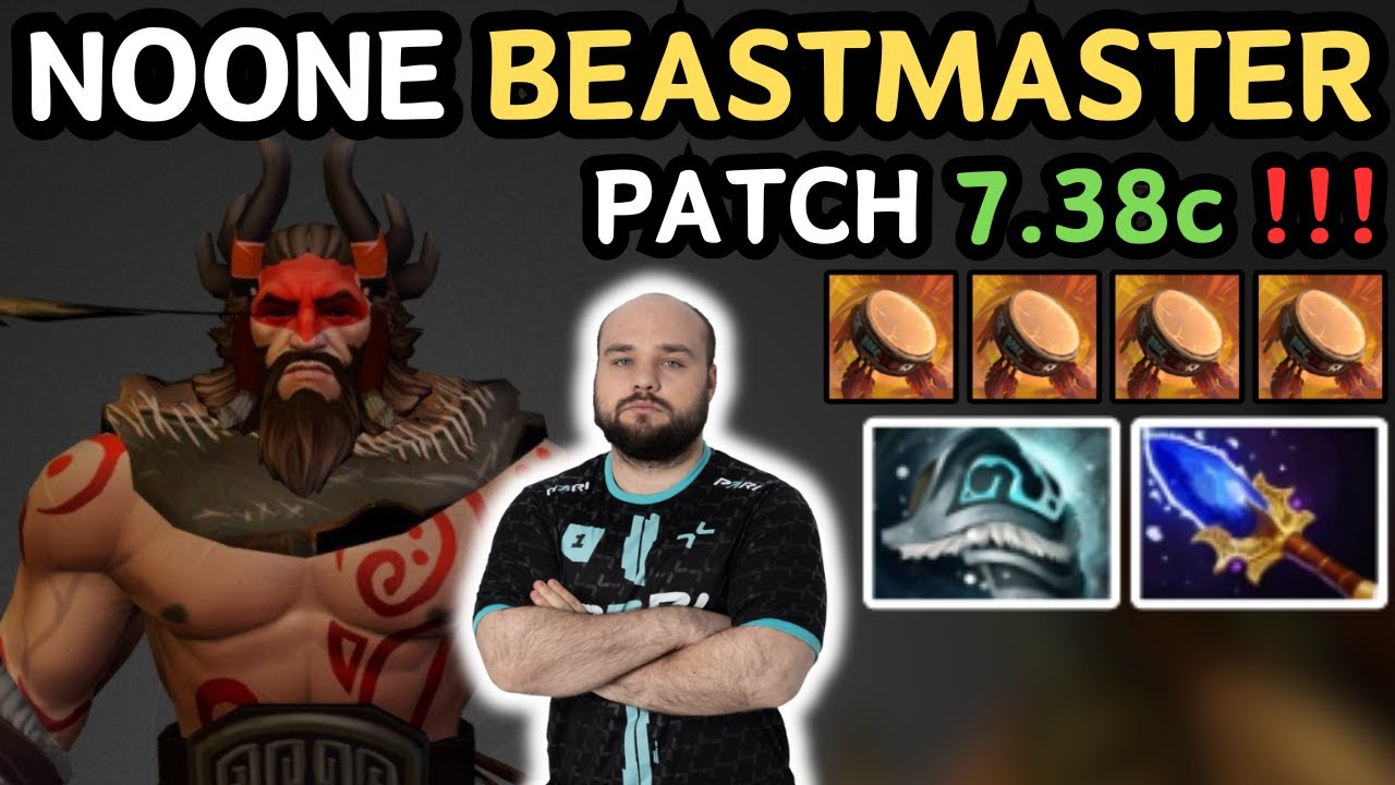 🔥 Noone BEASTMASTER Midlane Gameplay Patch 7.38c 🔥 Insane Gameplay By Noone - Dota 2