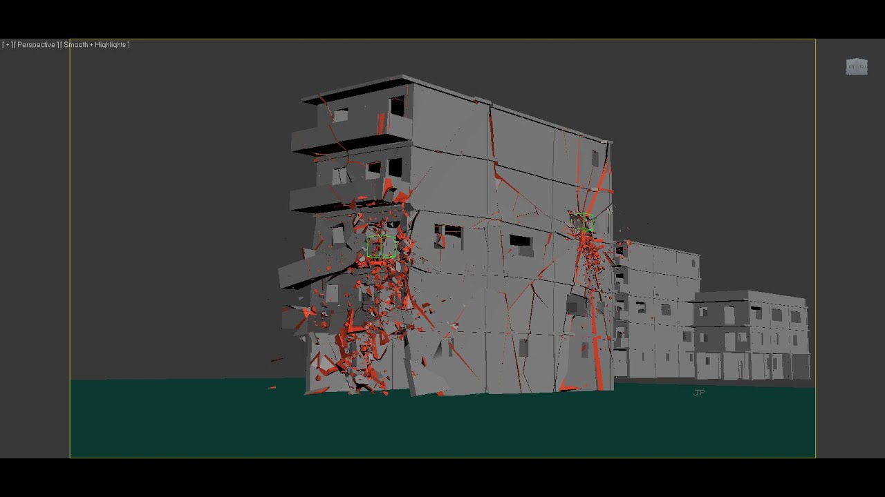 Tutorial: building demolition with thinkingParticles (no audio)