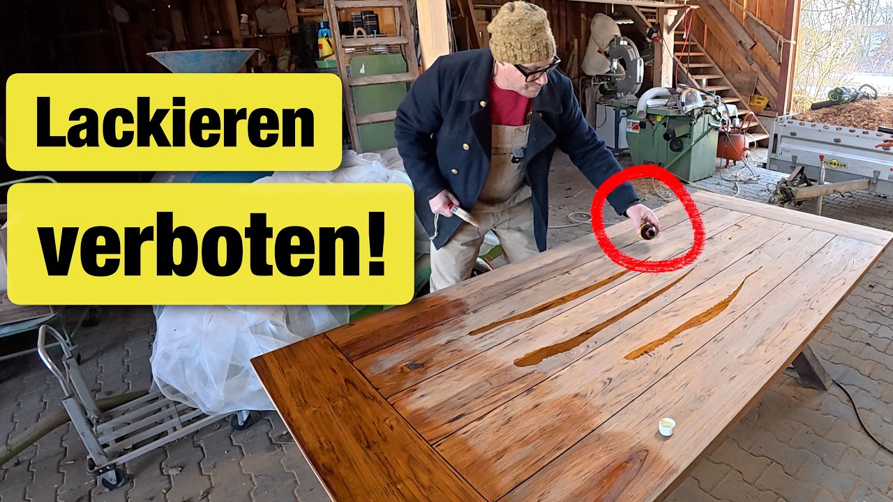 Nie mehr ohne, beim Restaurieren alter Möbel