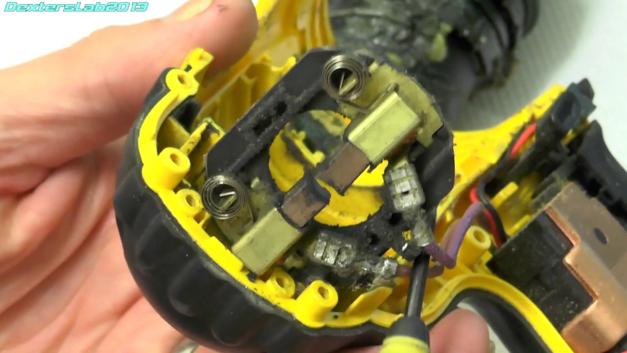Ремонт аккумуляторной дрели DL128 DeWalt DC725 с дугогасительным коллектором