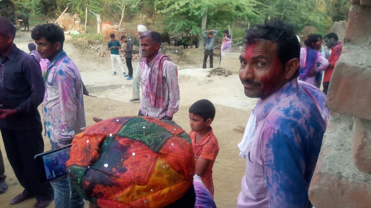 देहाती होली गांव मचन मे धमाका फोजी का धमाल