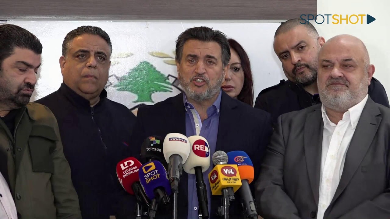 مؤتمر صحافي للاتحاد العام لنقابات عمال لبنان بشأن الإضراب