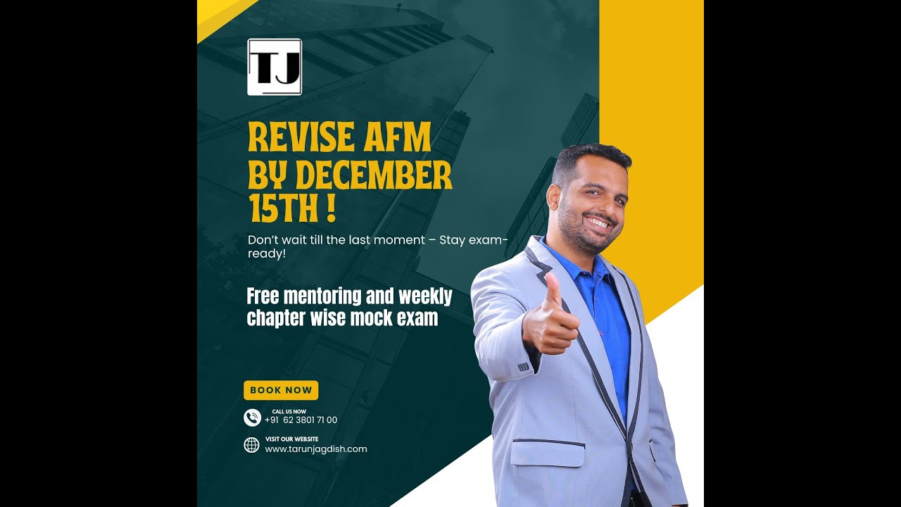 AFM Mentoring Program & Weekly Test Series