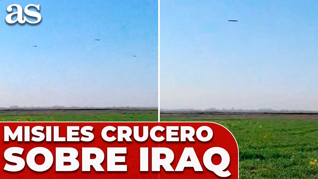 Captan MISILES CRUCERO de ISRAEL SOBREVOLANDO IRAQ en camino hacia IRÁN