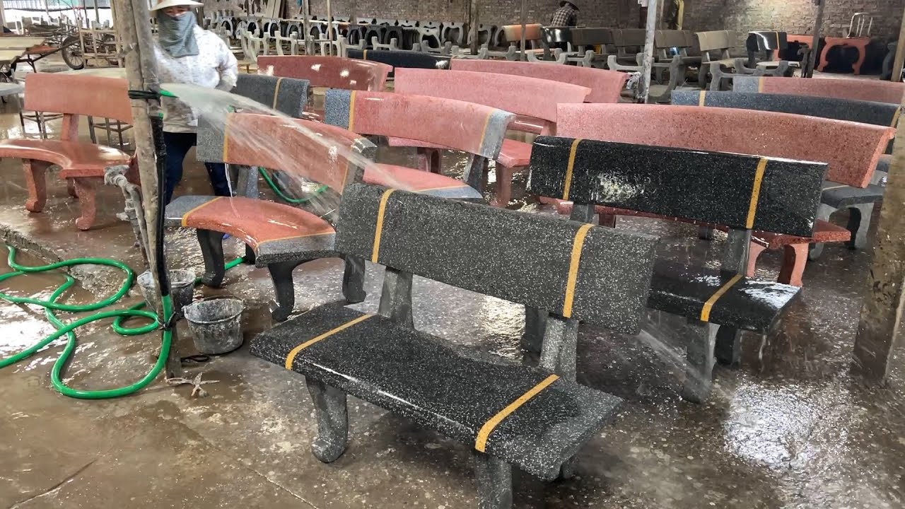 Technology & Techniques ProduceTable Chairs From Natural Stone Beautiful, Unique
