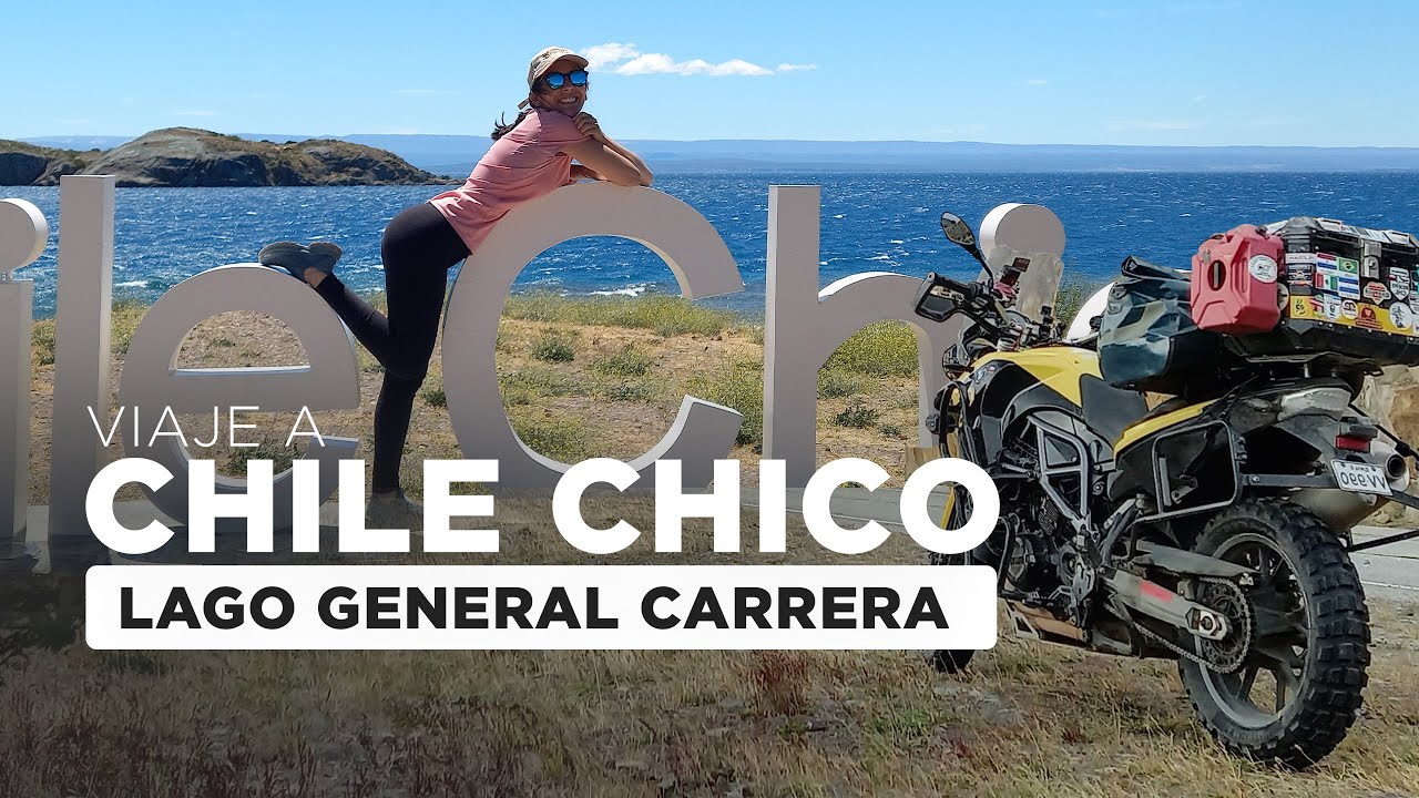 Viaje a CHILE CHICO en MOTO . ¡El MEJOR atardecer desde la barcaza! 😍 -Patagonia al Límite.