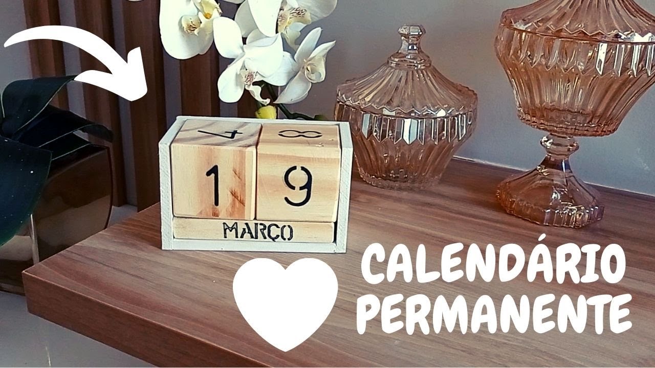 DIY CALENDÁRIO PERMANENTE - FAÇA VOCÊ MESMO
