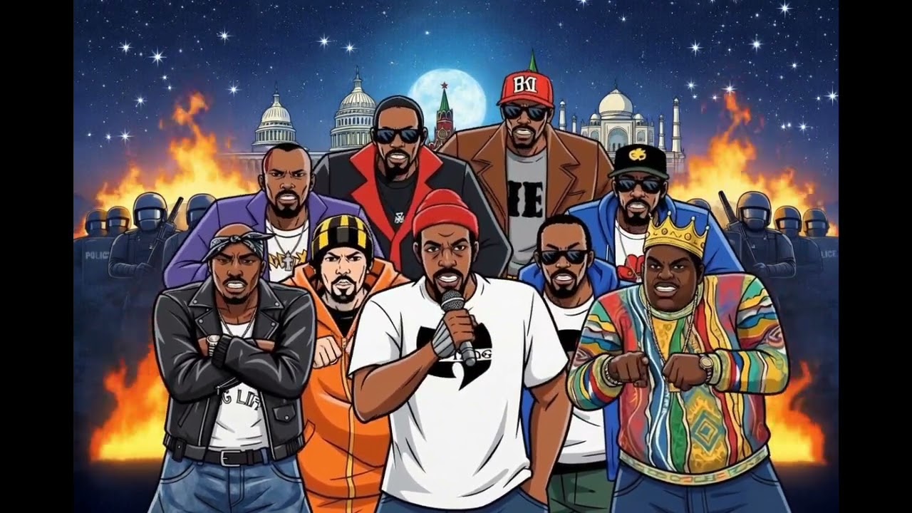 90s Hip Hop Legends - F the Systems Cypress Hill - 2Pac - Biggie - Wu-Tang 👐 Old School 90s Boom Bap