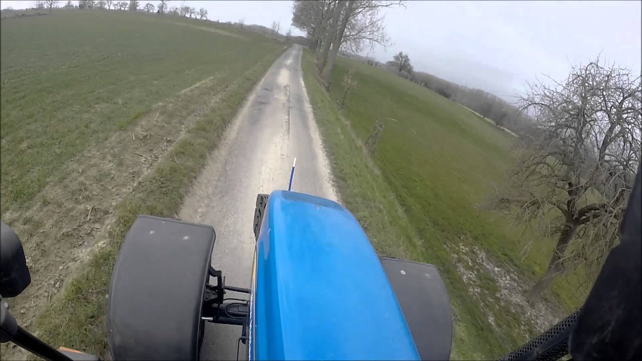 NEW HOLLAND TM155-on the road (sound!!!)