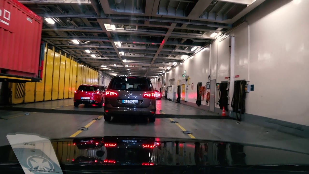DFDS Seaways - Amsterdam-Newcastle Fähre / Boarding und Hafeneinfahrt