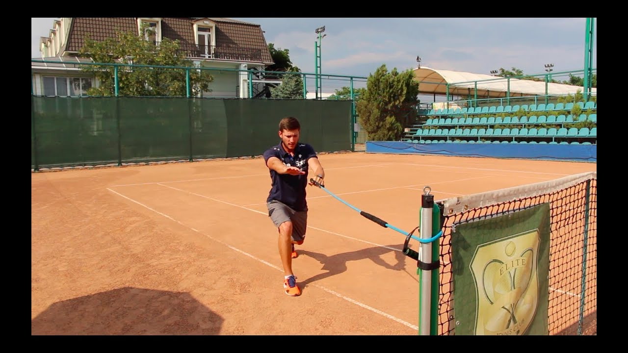 Разминка для теннисистов на корте/Warm-up for tennis players