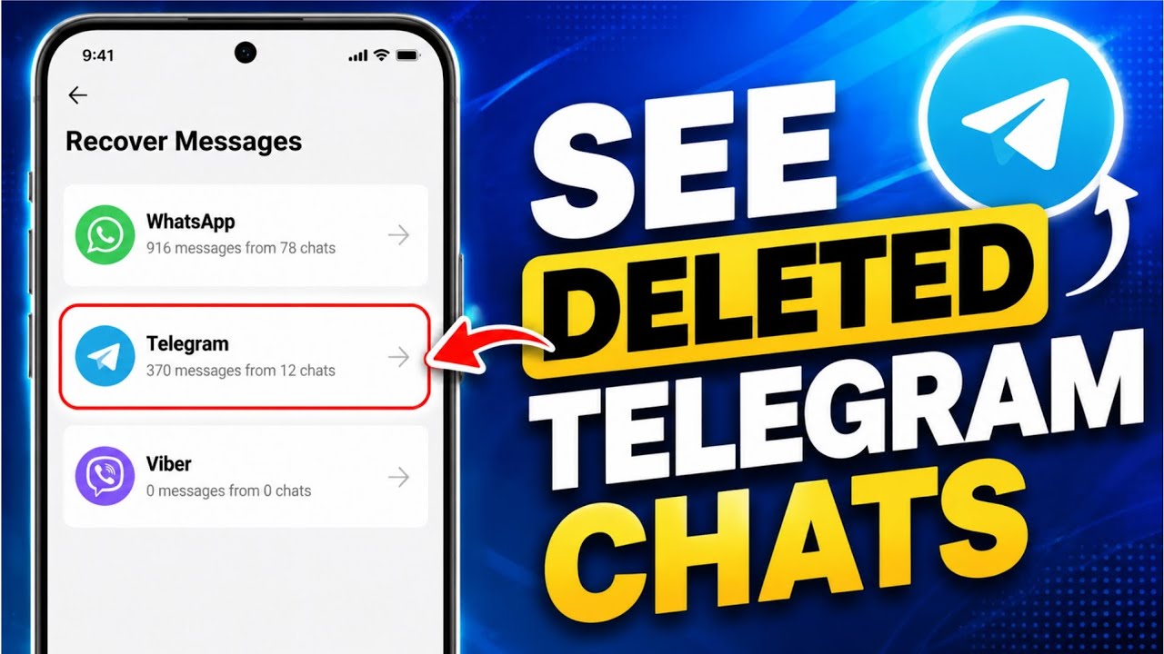 Как прочитать удаленные сообщения в Telegram | Восстановление чатов Telegram | Восстановление уда...