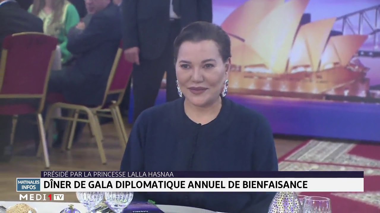 La Princesse Lalla Hasnaa préside le dîner de Gala diplomatique annuel de bienfaisance