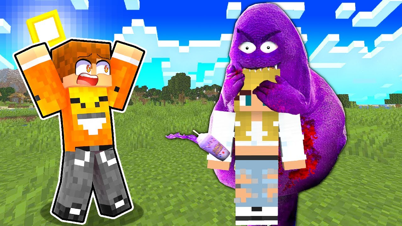 SPOTKAŁEM GRIMACE SHAKE z McDonald's KTÓRY ZROBIŁ TO... w Minecraft!